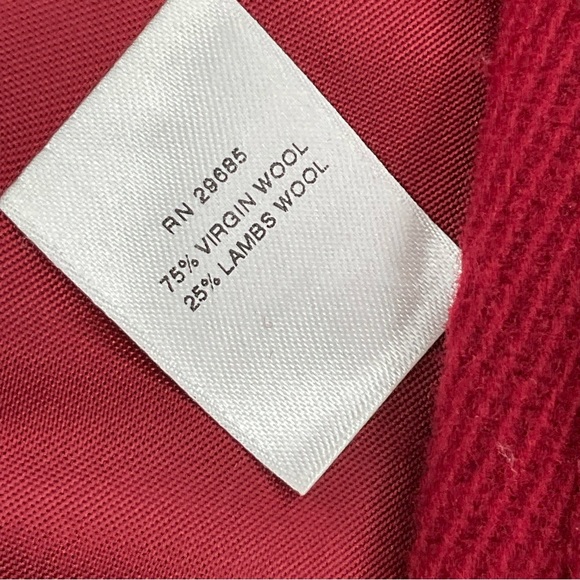 Pendleton Petite Red Wool Jacket Size 12 K10 - Picture 7 of 11